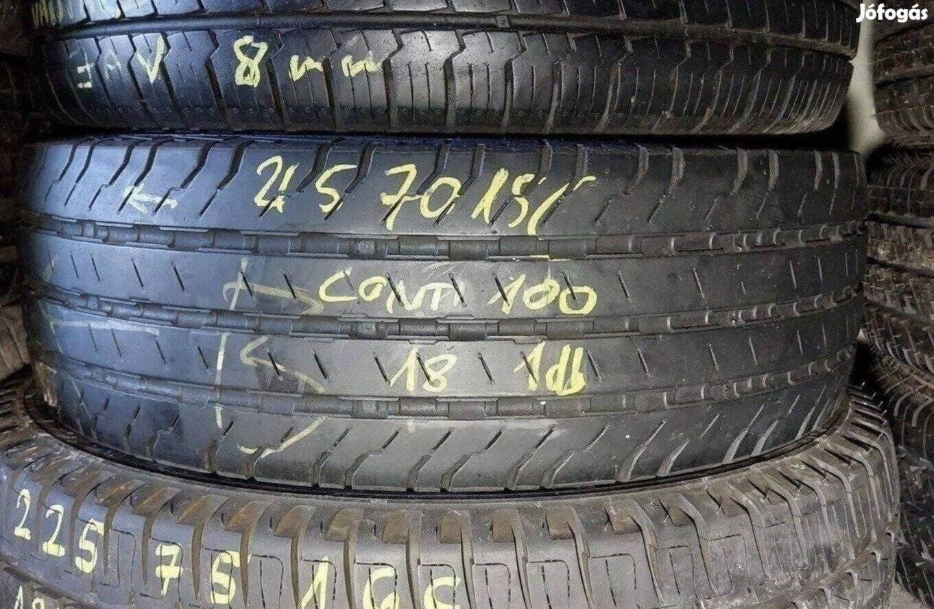 1db 215/70 r15 c Continental Van Contact 100 nyári 2018 7mm 13500 Ft