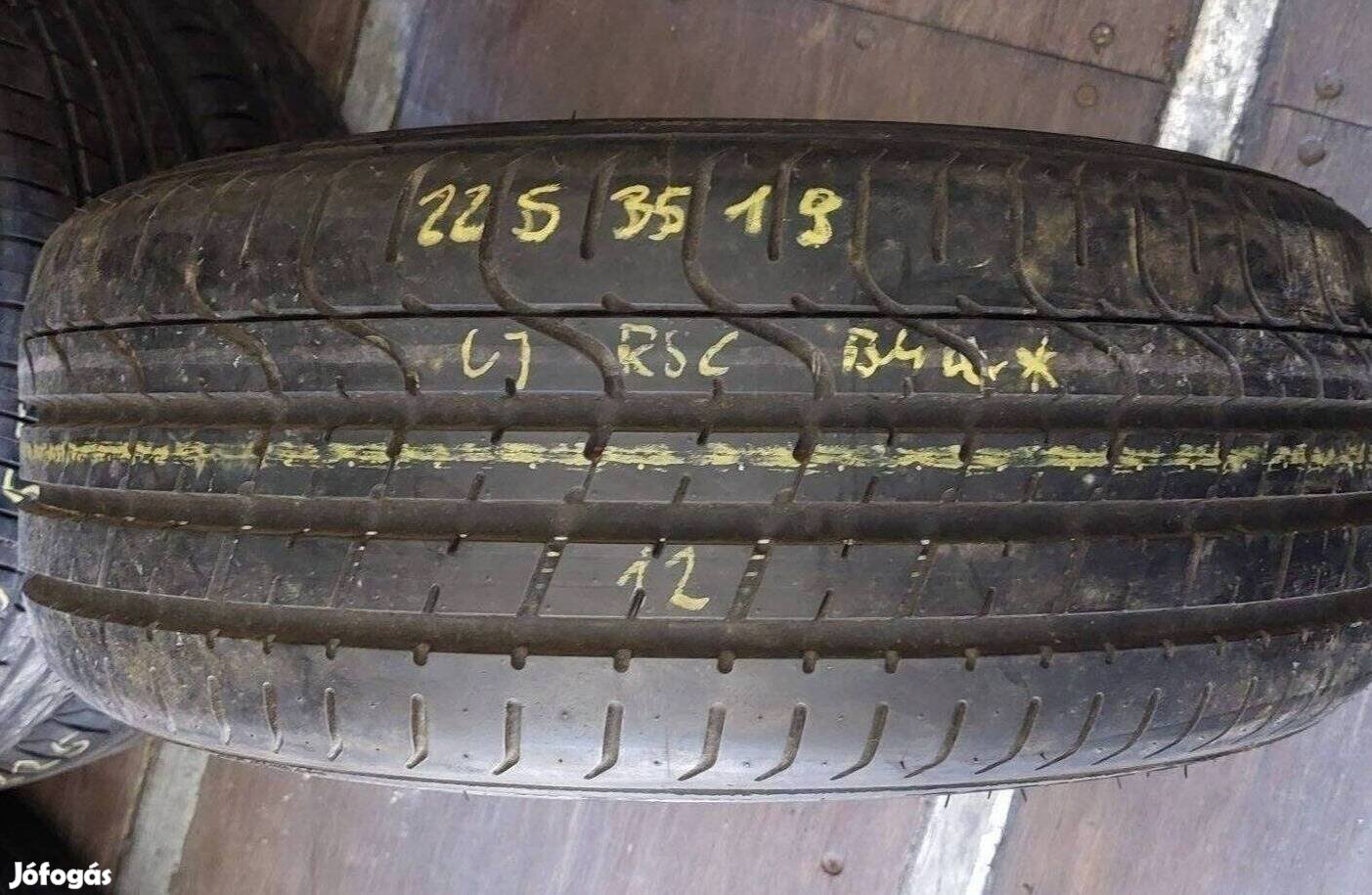 1db 225/35 r19 Pirelli RSC nyári 2012 7mm 10 000 Ft