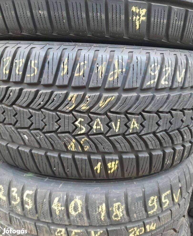 1db 225/40 r18 Sava téli 2016 7.5mm 12 000 Ft