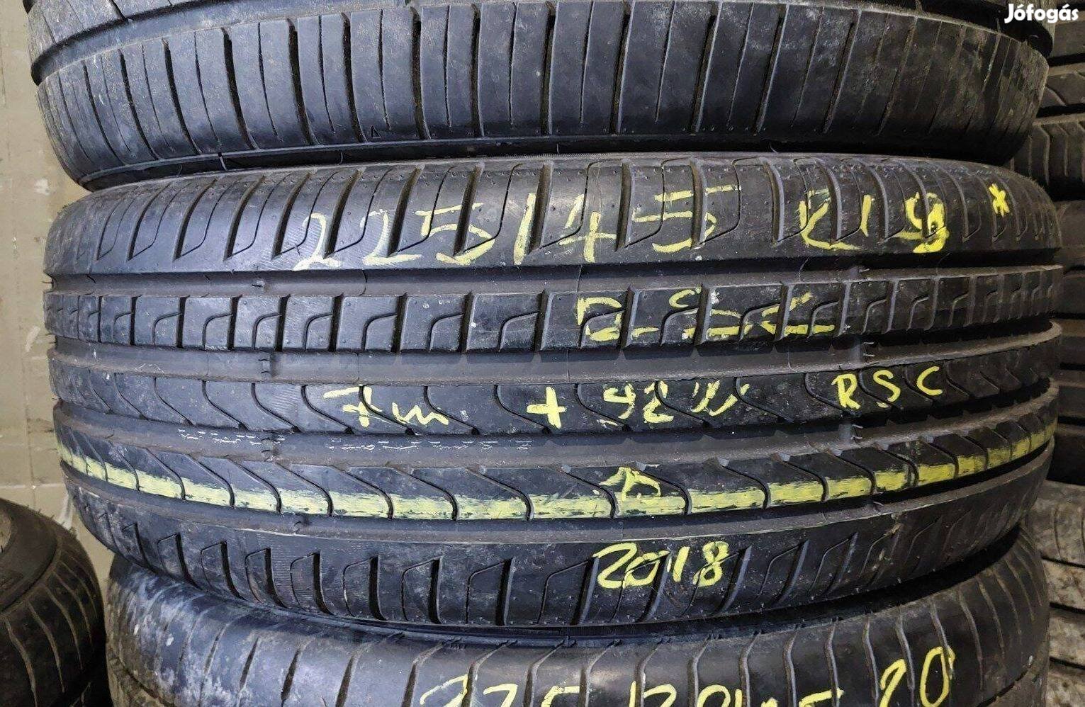 1db 225/45 r19 Pirelli P7 RSC nyári 2018 7mm 30000 Ft