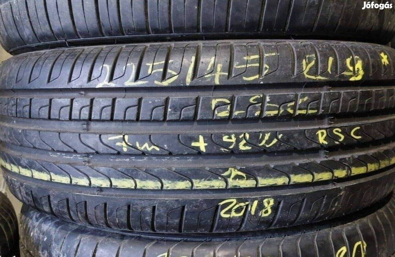 1db 225/45 r19 Pirelli P7 RSC nyári 2018 7mm 30000 Ft