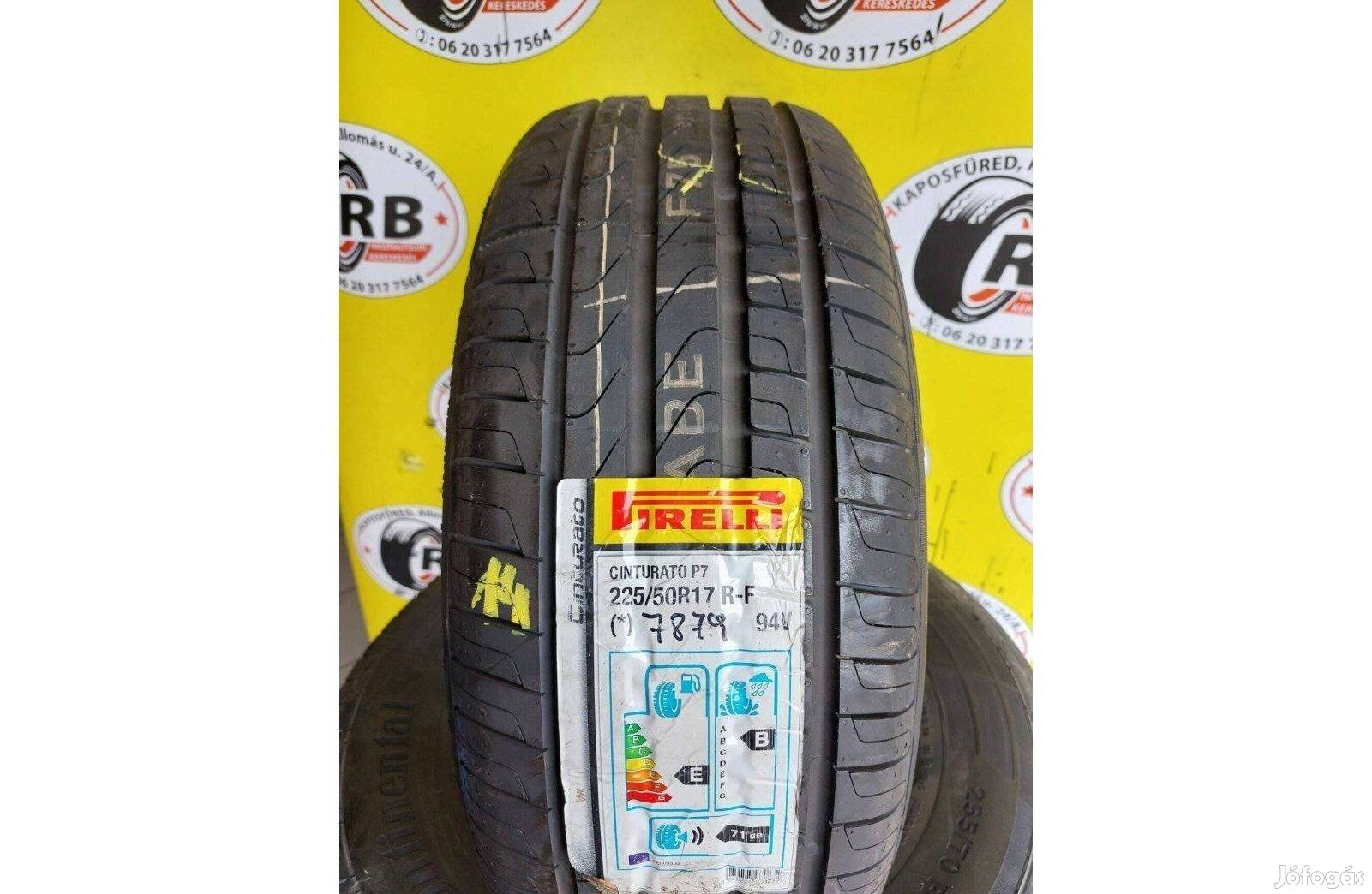 1db 225/50 r17 Pirelli Cinturato P7 RSC,,Évjárat2014 20000ft