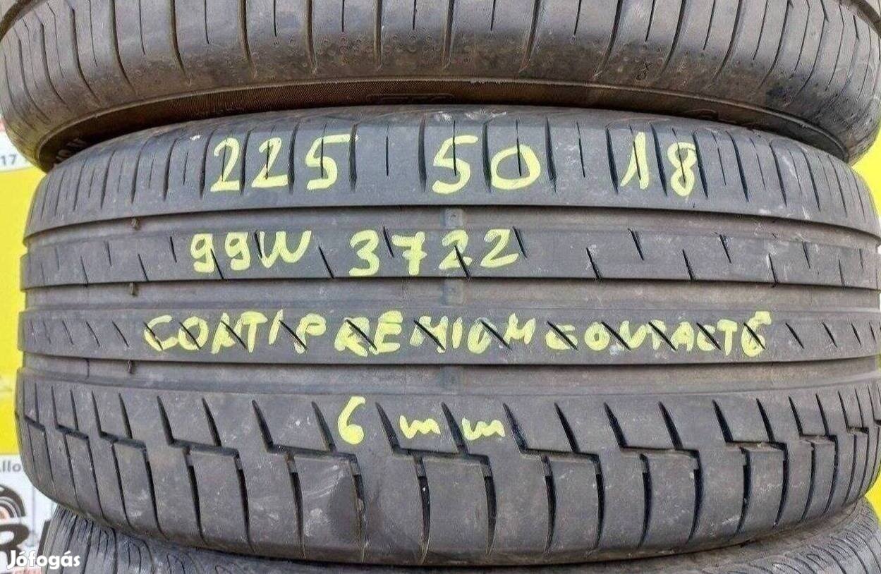 1db 225/50 r18 Continental Premiumcontact6,,Évjárat:2022,,6mm 20 000Ft