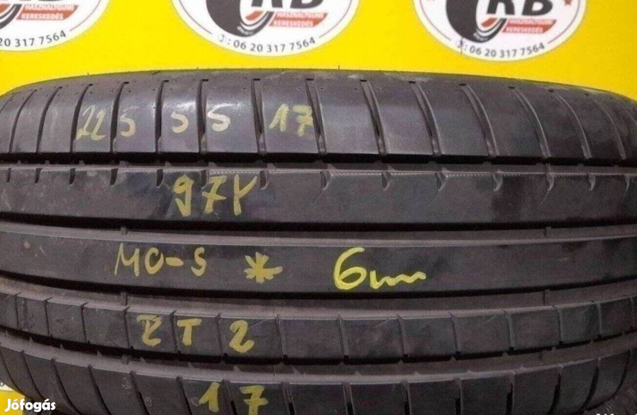1db 225/55 r17 Dunlop 2017 6mm 15 000 Ft