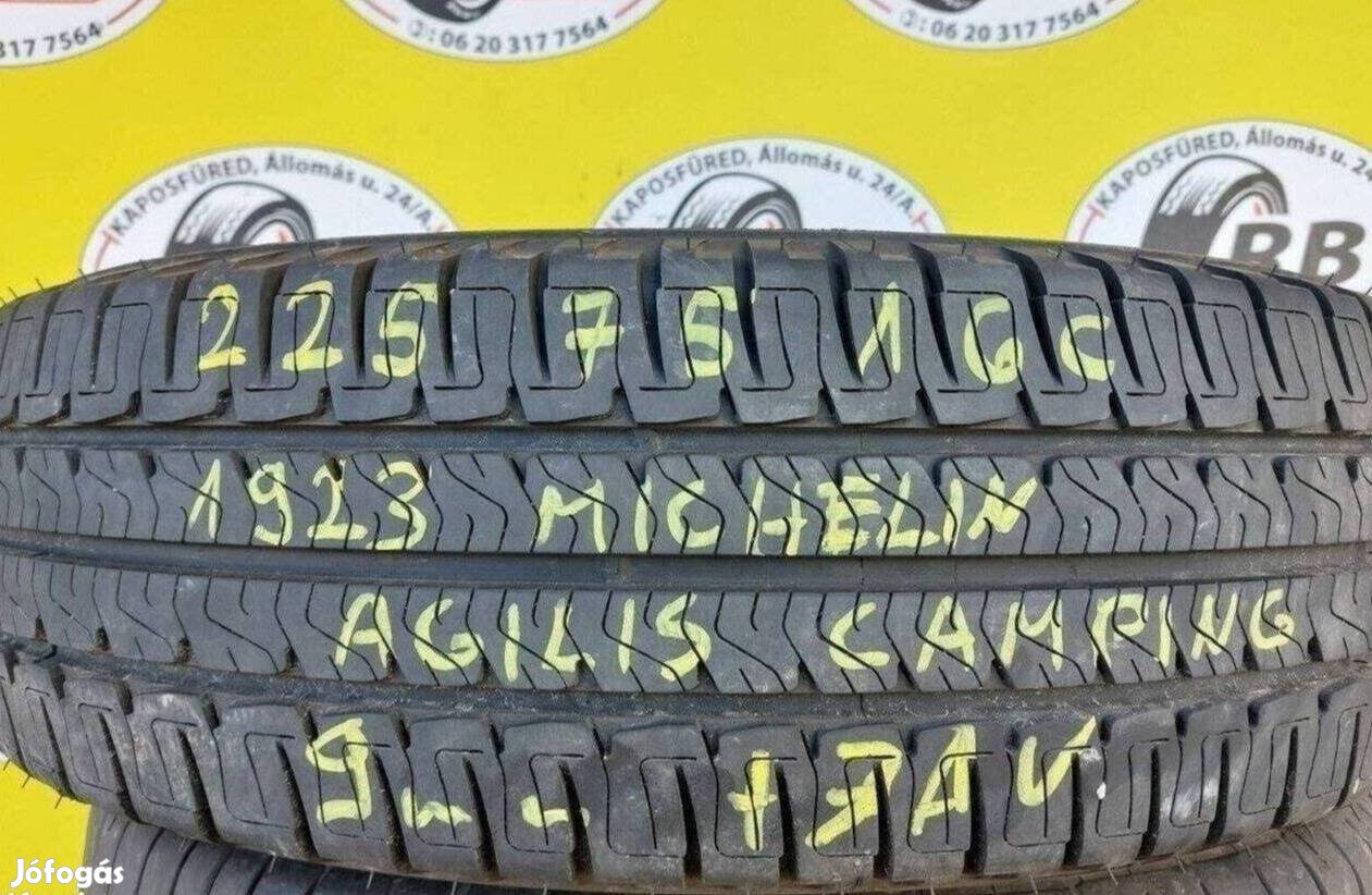 1db 225/75 r16C Michelin Agilis Camping,,Évjárat:2023,,9mm 50 000 Ft