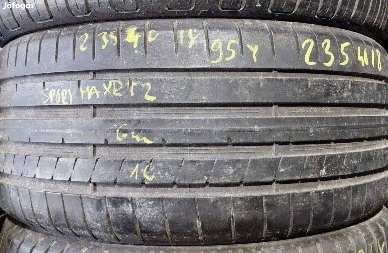 1db 235/40 r18 Dunlop Sportmaxx RT nyári 2016 6mm 12500 Ft