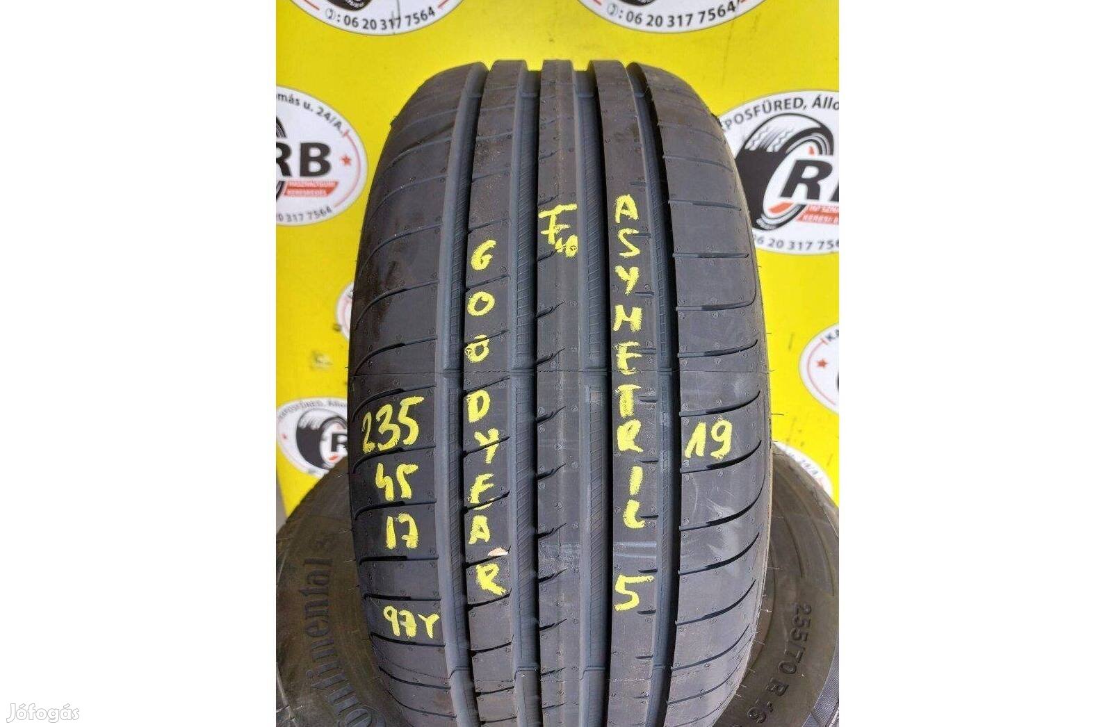 1db 235/45 r17 Új Goodyear nyári 2019 20000ft