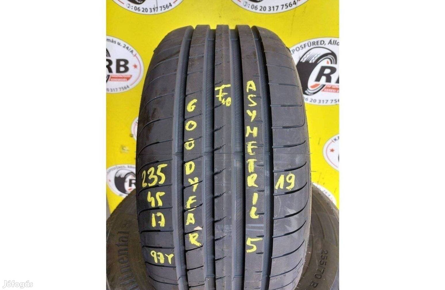 1db 235/45 r17 Új Goodyear nyári 2019 20000ft