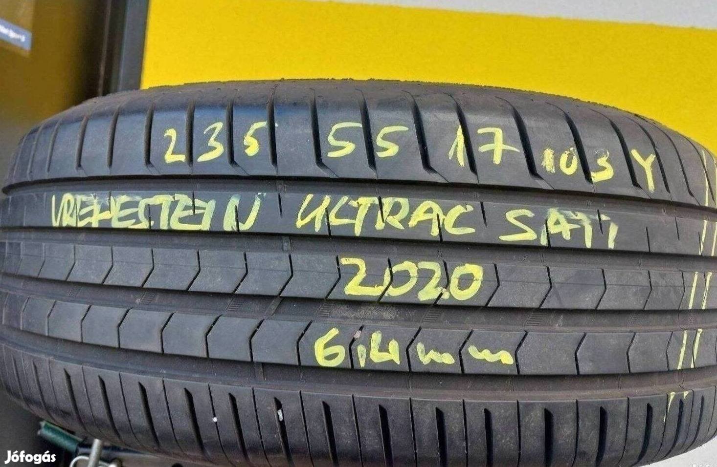 1db 235/55 r17 vredestein Ultrac Sati nyári gumi 2020 6.4mm 25 000 Ft