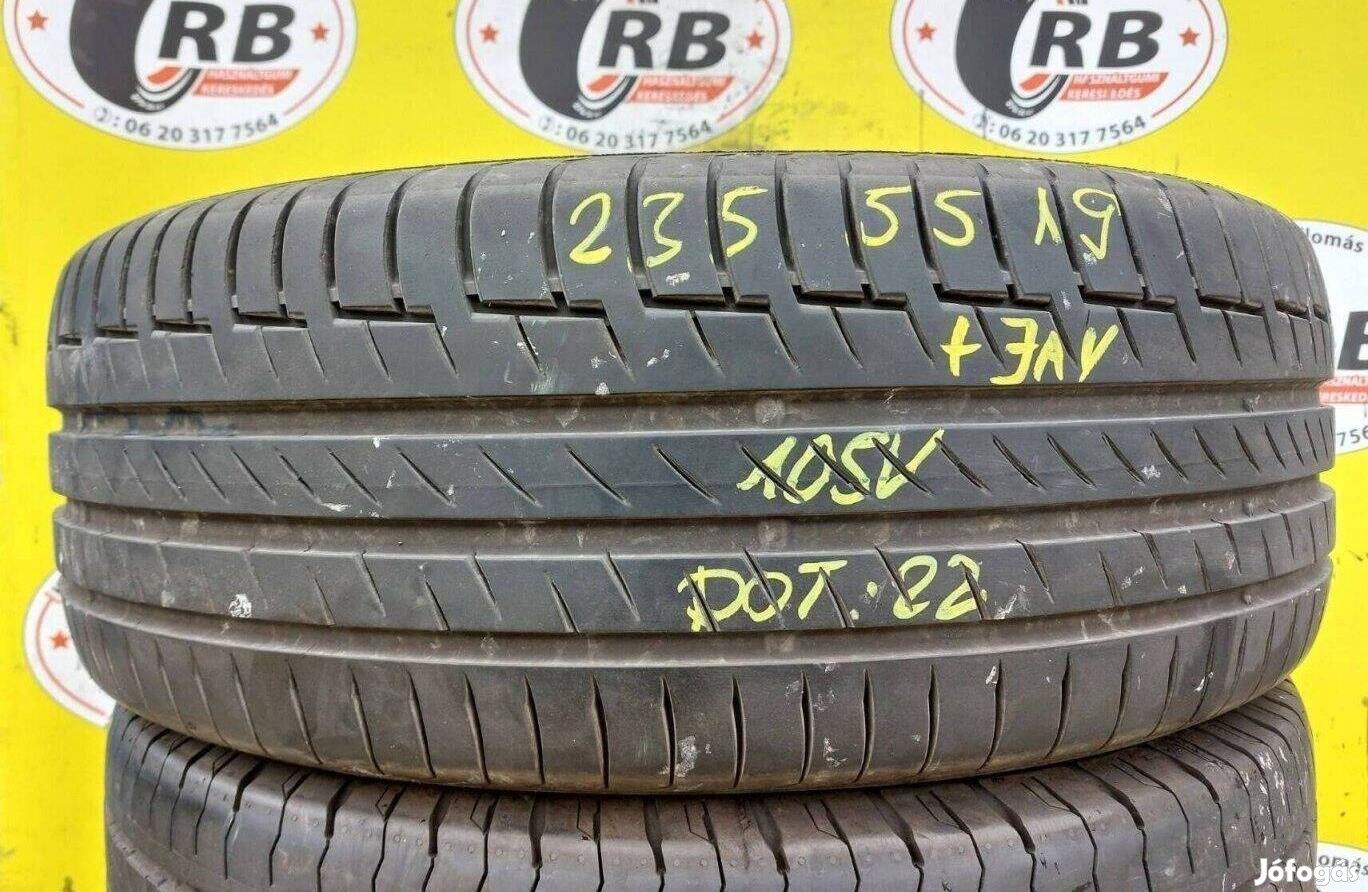 1db 235/55 r19 Continental Premiumcontac 6,,Évjárat2022,,6.5mm 40000ft