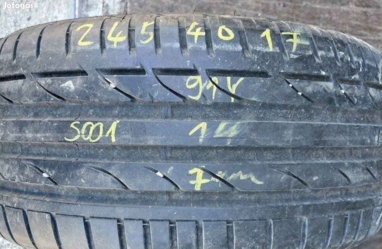 1db 245/40 r17 Bridgestone Potenza S001 nyári 2014 7mm 12700 Ft