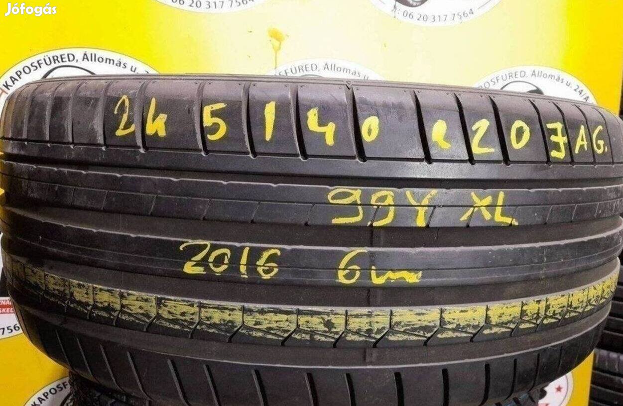 1db 245/40 r20 Dunlop 2016 6mm 20000 FT