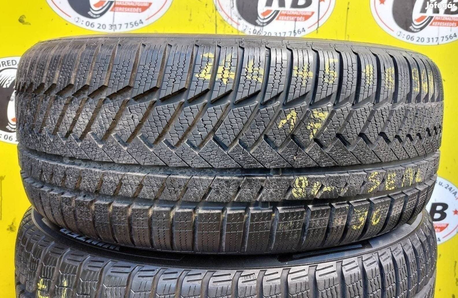 1db 245/45 r18 continental SEAL téli 2017 8mm 20 000 Ft