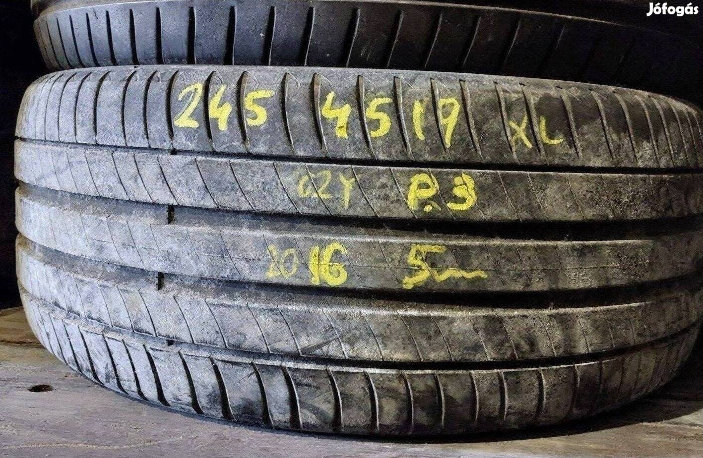 1db 245/45 r19 Michelin Primacy 3 nyári 2016 5mm 13000 Ft