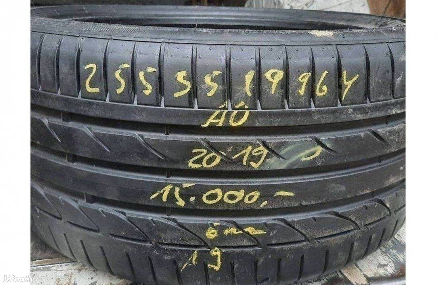 1db 255/35 r19 Bridgestone 2019 6mm 25 000 Ft