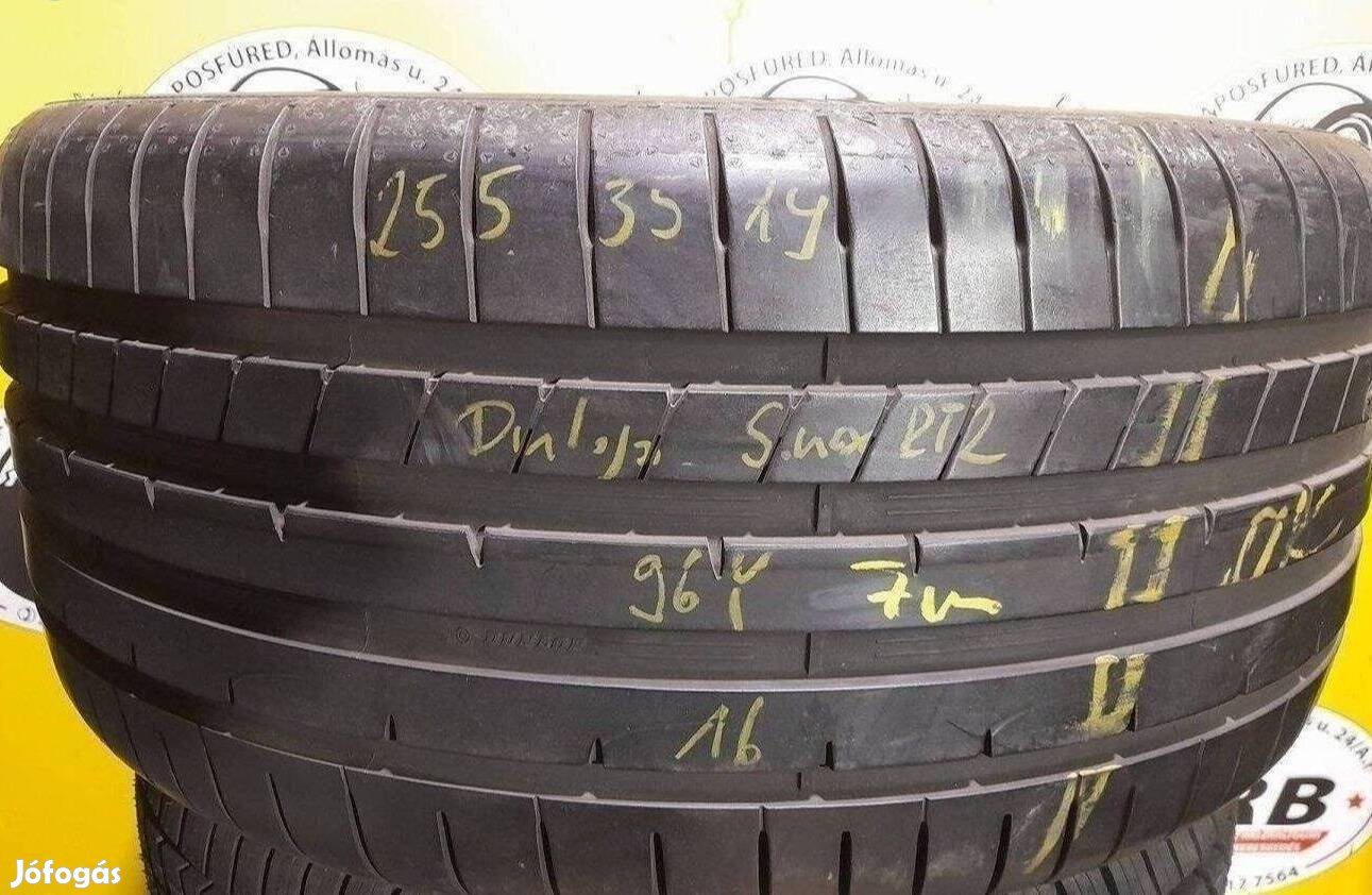 1db 255/35 r19 Dunlop Sportmaxxrt,,Évjárat2016,,7mm 25000ft