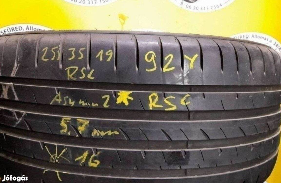 1db 255/35 r19 Goodyear nyári 2016 5,7mm 10 000 Ft