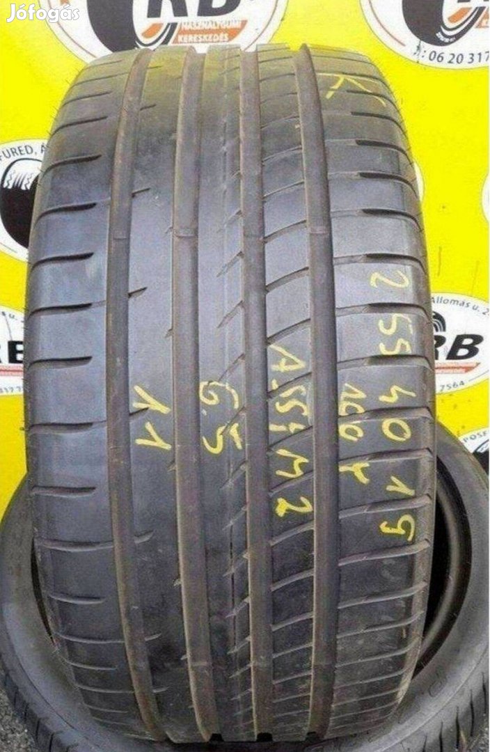 1db 255/40 r19 Goodyear F1,, 7mm 12 500 Ft