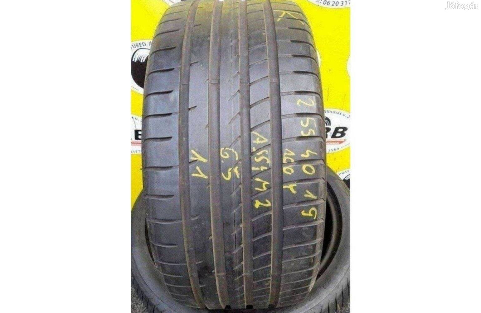 1db 255/40 r19 Goodyear F1,, 7mm 12 500 Ft