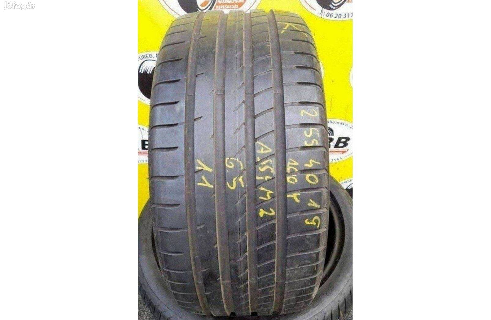 1db 255/40 r19 Goodyear F1,, 7mm 12 500 Ft