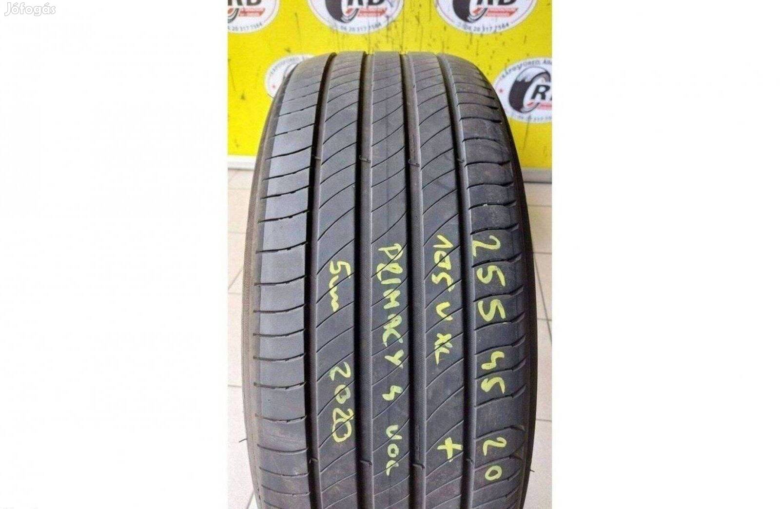 1db 255/45 r20 Michelin nyári 2020 5mm 15 000 Ft