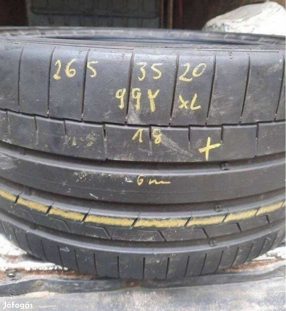 1db 265/35 r20 Continental Sportcontact6,,Évjárat2018,,6mm: 25000ft