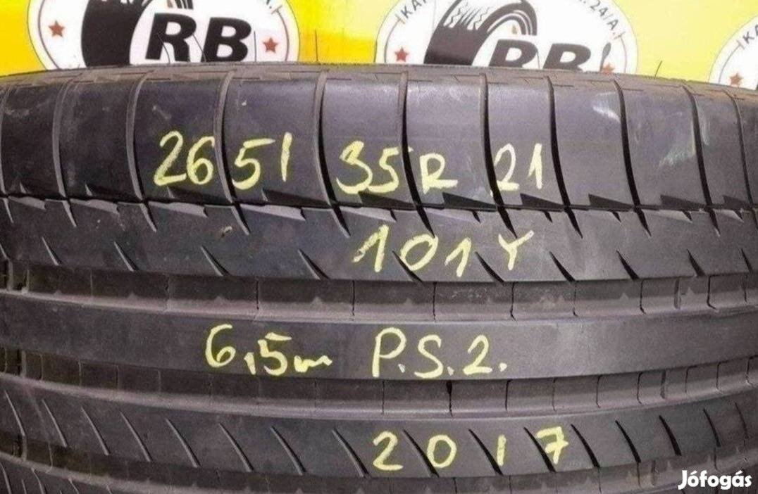 1db 265/35 r21 Michelin Pilotsport2(NO)2017 6.5mm 40000ft
