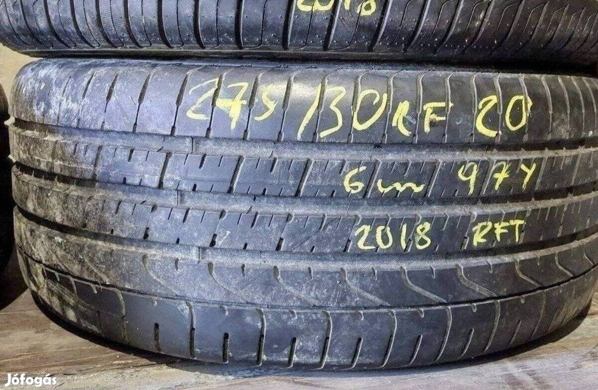 1db 275/30 r20 Pirelli P Zero TM RFT nyári 2018 6mm 30000 Ft