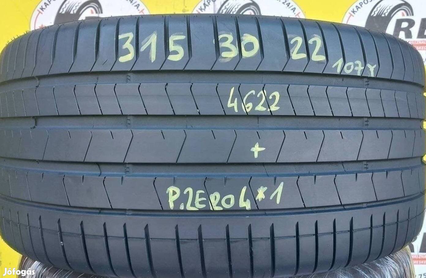 1db 315/30 r22 Pirelli nyári 2022 6mm újszerű 75000 Ft