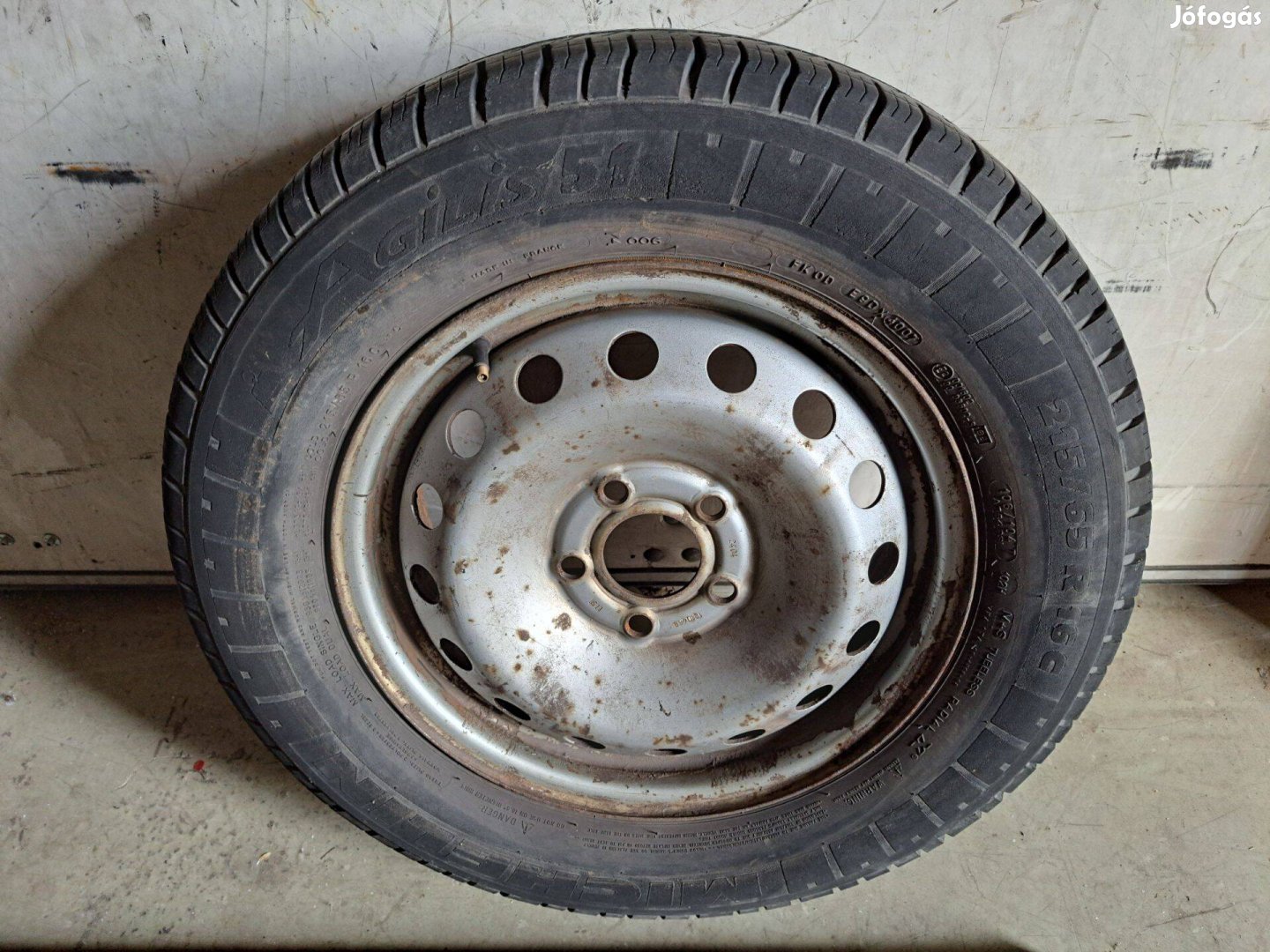 1db 5x118 16" Pótkerék Acélfelni lemezfelni Gumival Eladó Opel Vivaro