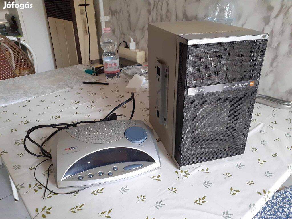 1db Sony APM-058 3utas hangfal ajándék rádióval (műhelybe)