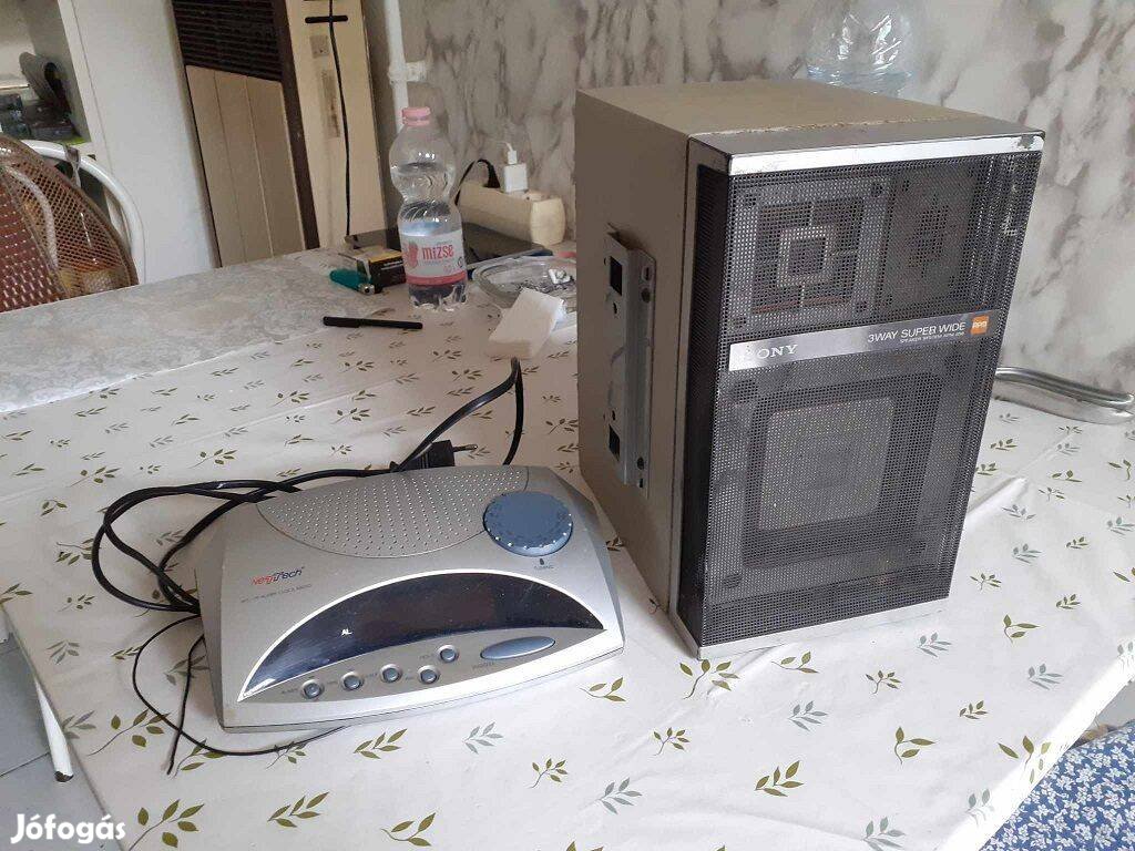 1db Sony APM-058 3utas hangfal ajándék rádióval (műhelybe)