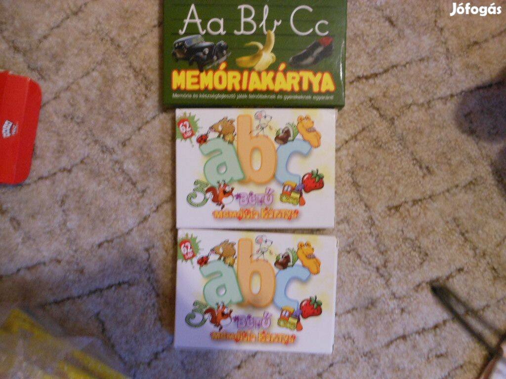 1db Új ABC memóriakártya a kisgyerkőcök tanulásához
