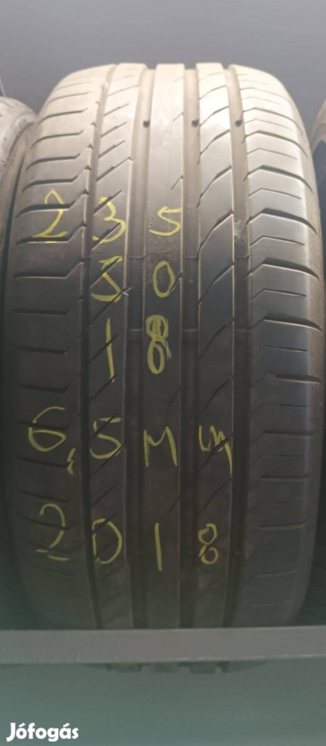 1db!!! 235/50r18 Continental Sportcontact5 97V 2019 80% 1db!!!