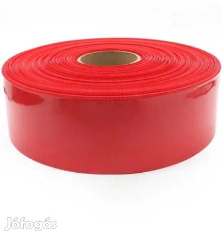 1m Zsugorfólia 18650 Nagyobb Pakkokhoz Piros 160mm (5715)