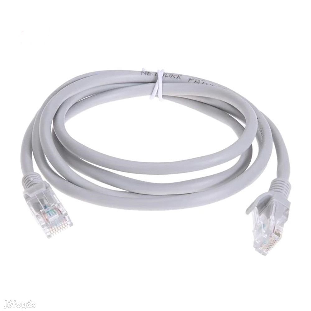 1m-es Szerelt alú-réz ethernet beltéri  UTP Cat5e patchkábel