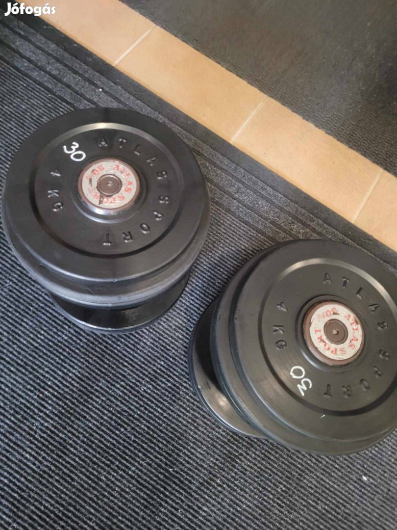 1pár Atlas 30kg-os Kézi súlyzó