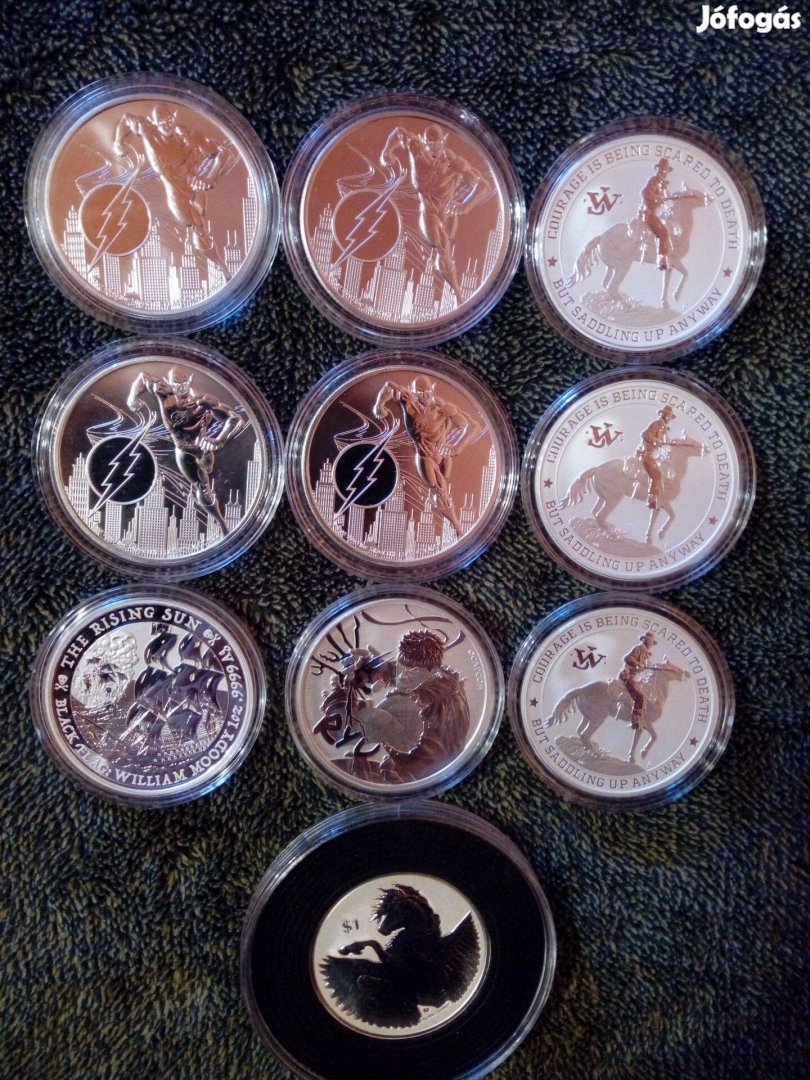 1unciás ezüst érmék