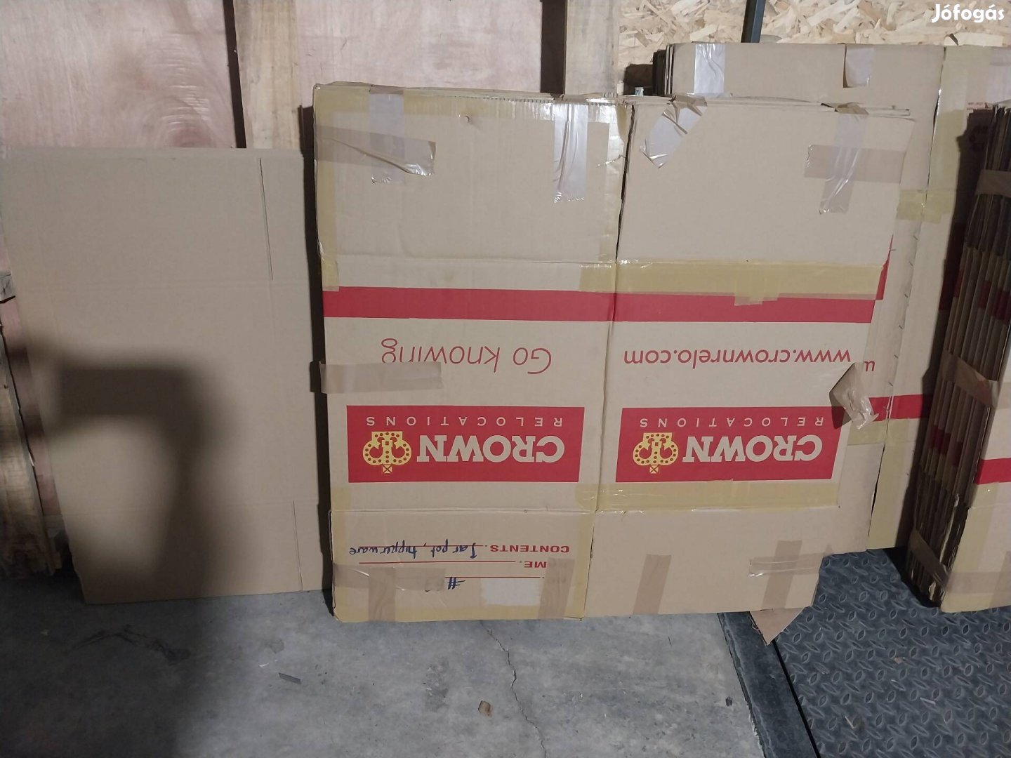 1x használt karton doboz, karton. kartondoboz