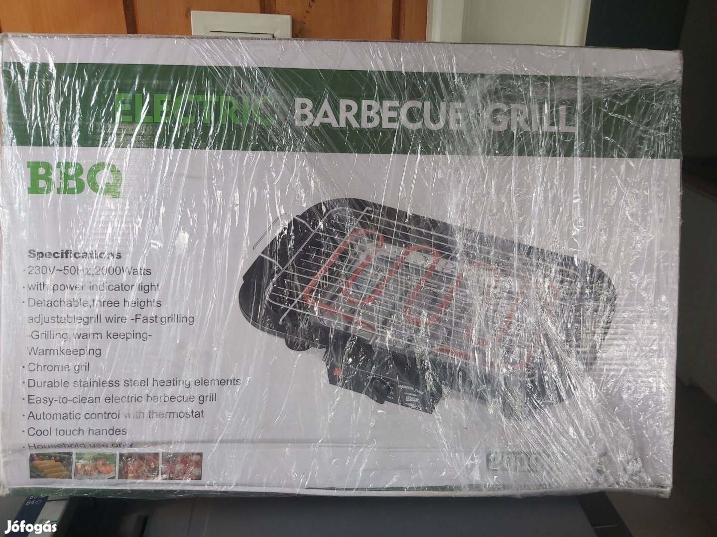 2000W 220V Electric BBQ Grill Barbecue grillező - Bontatlan! Új!