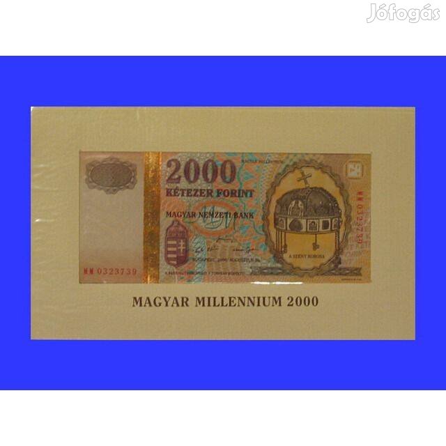 2000 Forint - Millennium - Aranyszálas Millenniumi 2000Ft UNC