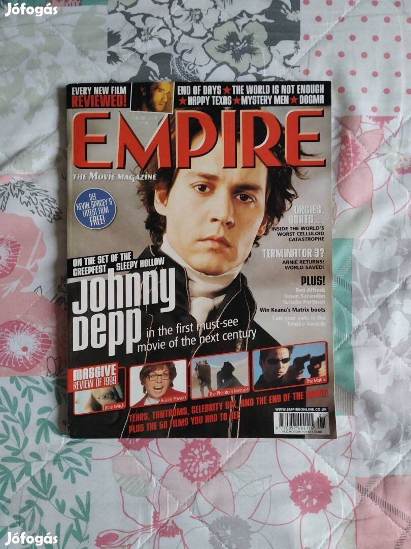 2000/január Empire magazin, Johnny Depp, Álmosvölgy legendája