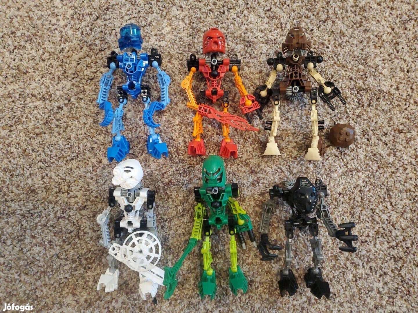 2001 Lego Bionicle TOA Mata teljes készlet tartályokban