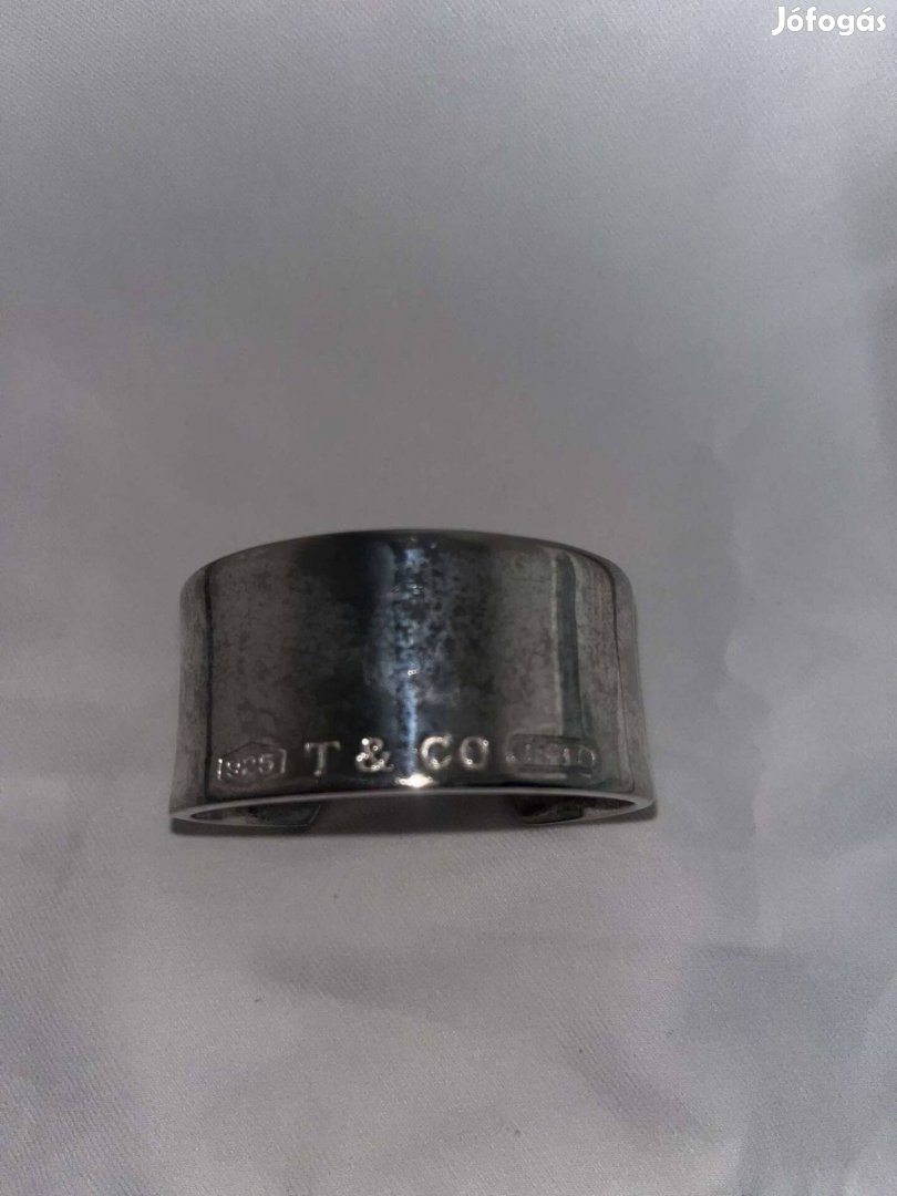 2001 Tiffany & Co.925 sterling ezüst széles mandzsettás karkötő