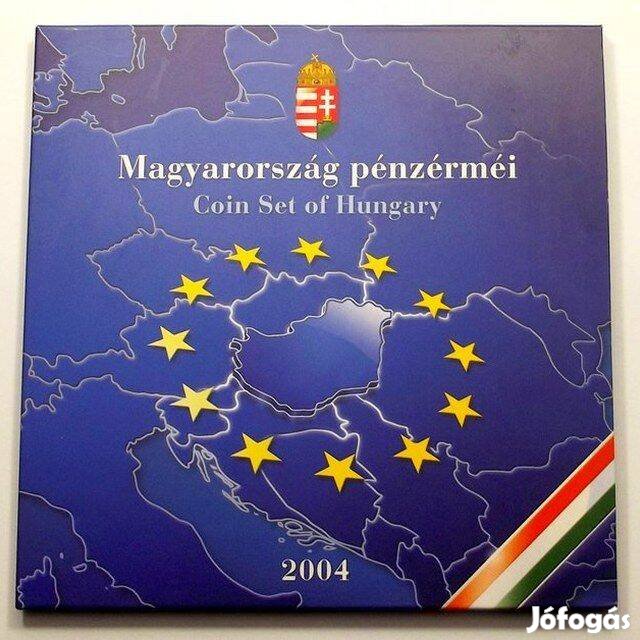 2004 Forgalmi Érme Sor PP Proof - Uniós csatlakozás - EU 50Ft-ossal! _
