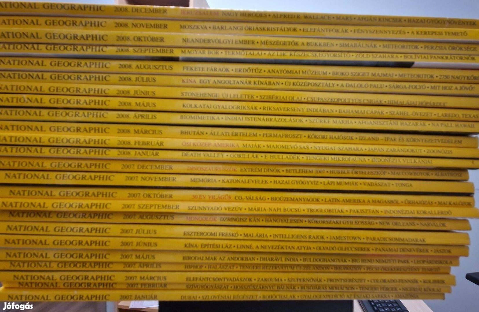2005-2008 közötti National Geographic régi számai eladók (52db)
