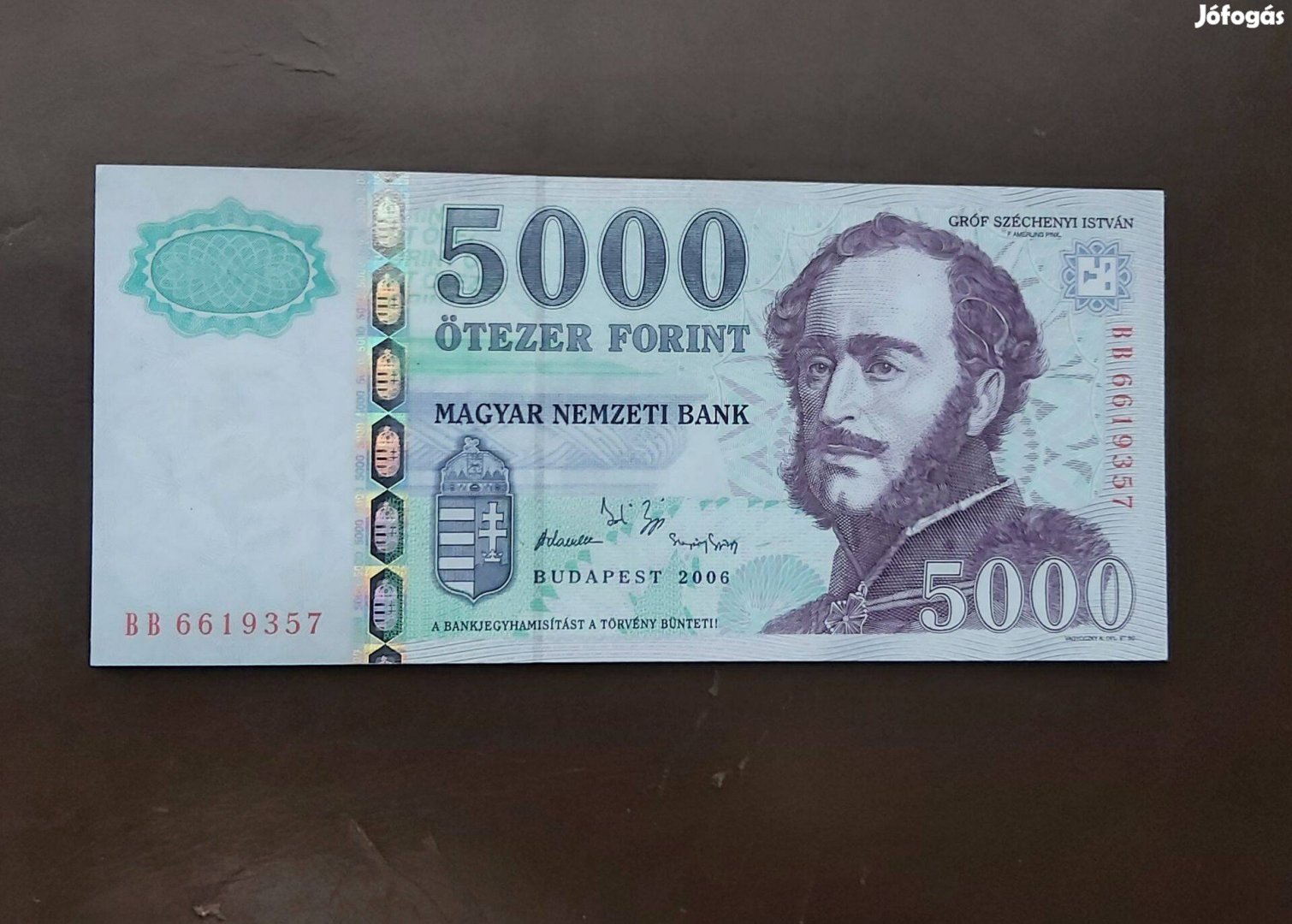2006 5000 forintos BB Unc állapotban