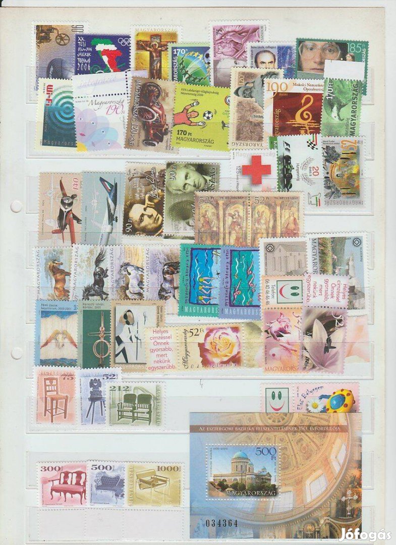 2006 év , Postatiszta Komplett Magyar Évjárat Bélyegei Blokokkal