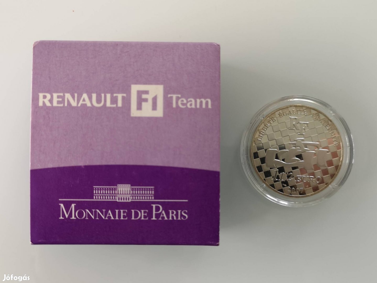2007 1,5 Euro Renault F1 Franciaország ezüst proof érme&lt;