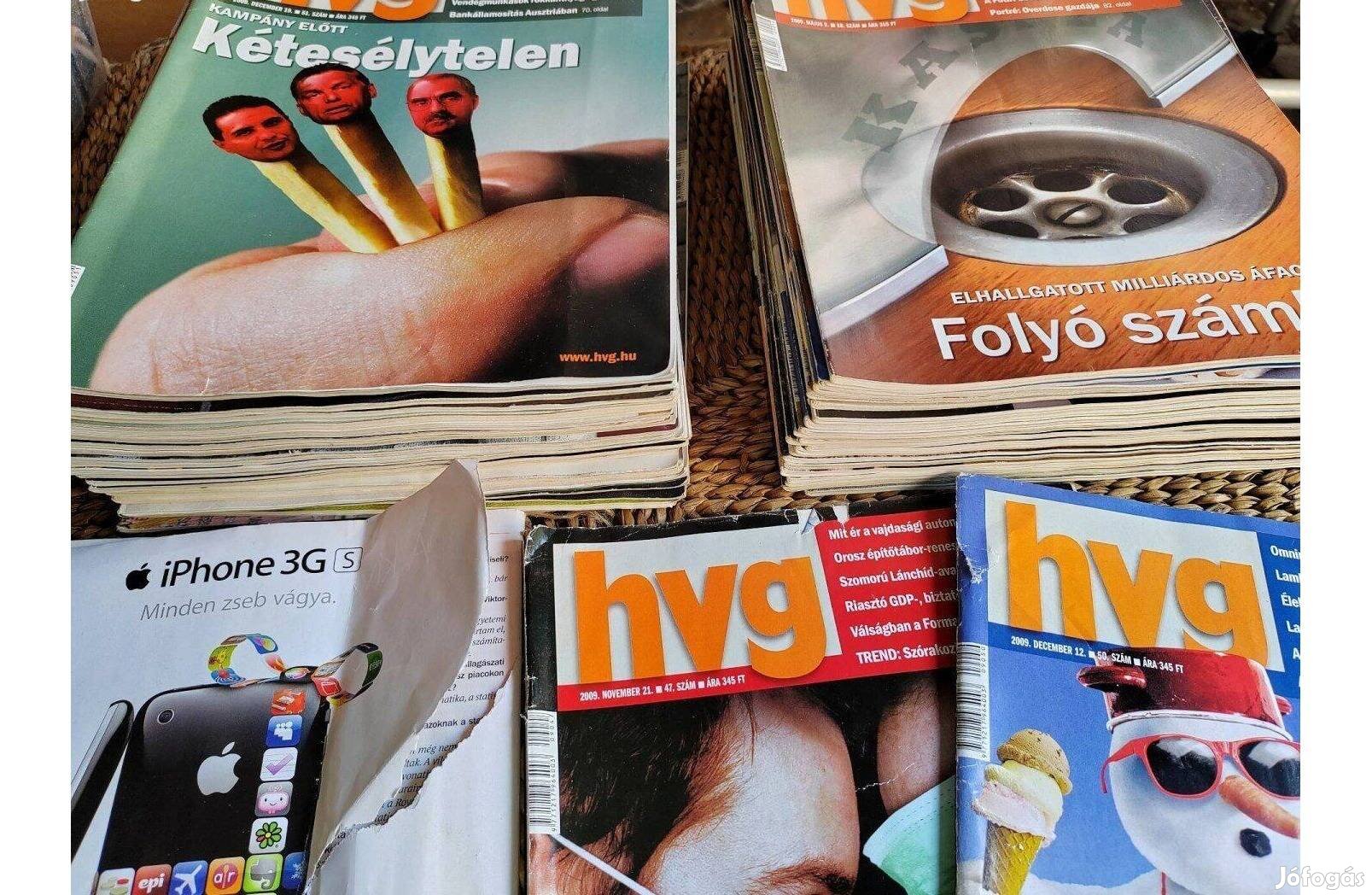 2009-es HVG Heti Világgazdaság magazinok